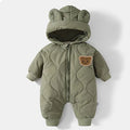 Winter Baby Bear Romper Warm Fleece Jumpsuit
