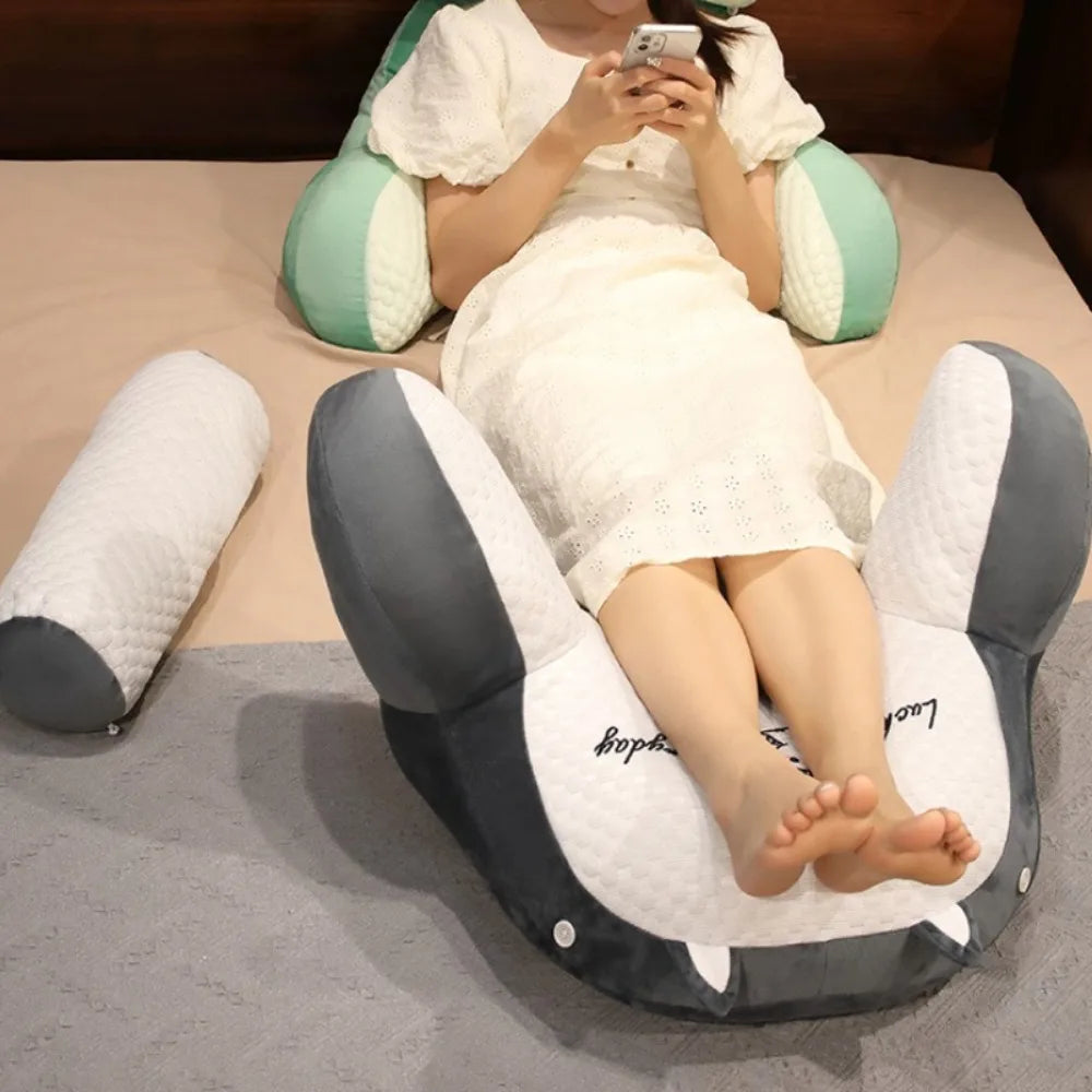 Adjustable Reading Pillow Ergonomic Back Support Cushion for Bed Sofa Floor