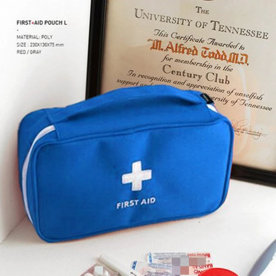 Portable First Aid Kit Travel Medical Storage Bag Waterproof Emergency Organizer Medicine Pouch Outdoor Survival Kit Case