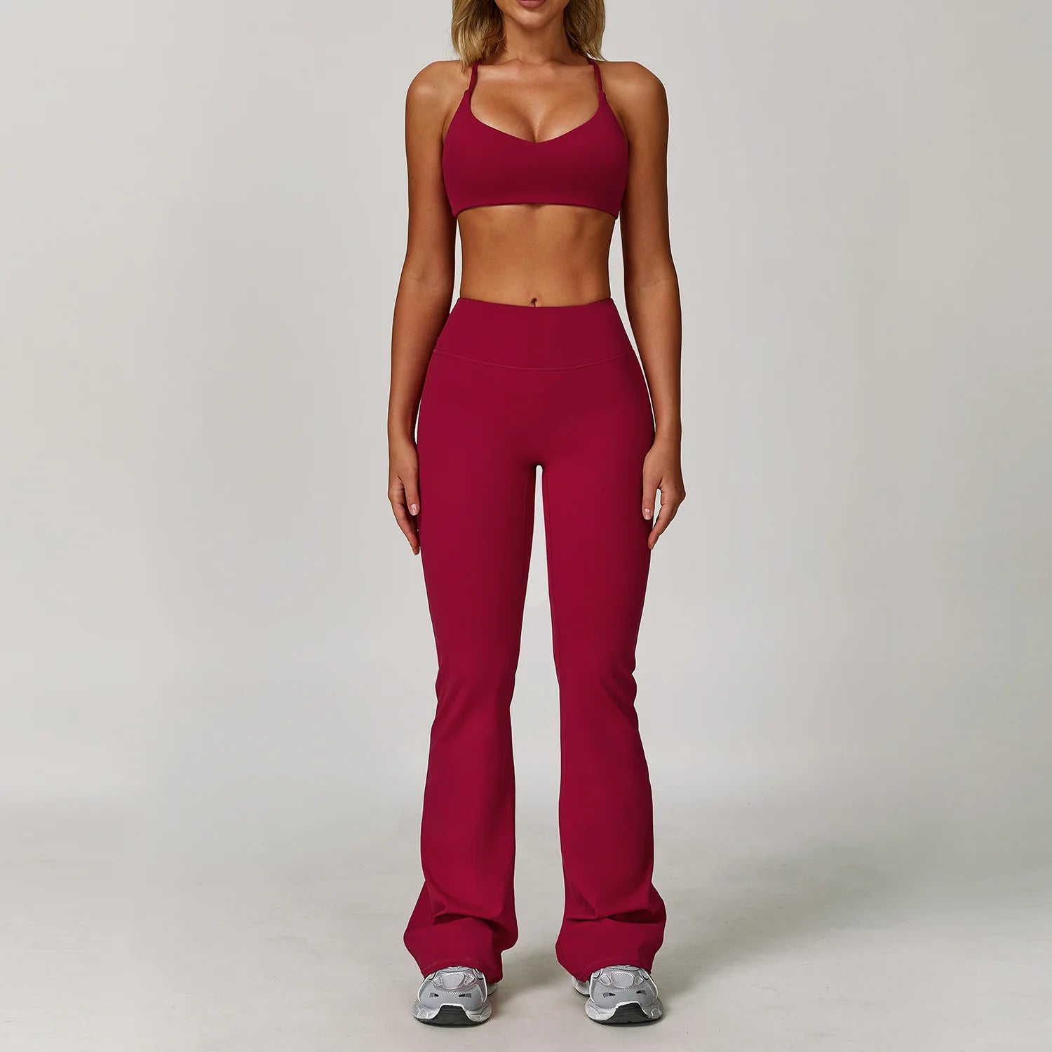 Women 2/3 Piece Yoga Set Gym Outfit Sports Bra Leggings Jacket Workout Fitness Set