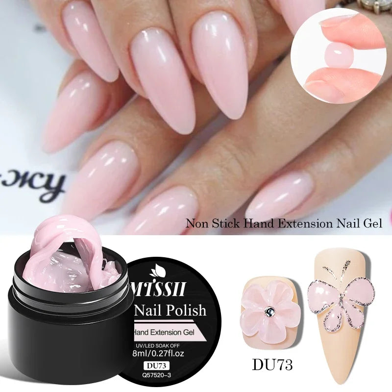 3D Nail Sculpture Gel – Clear Builder Gel for Nail Extension & Creative Nail Art Design