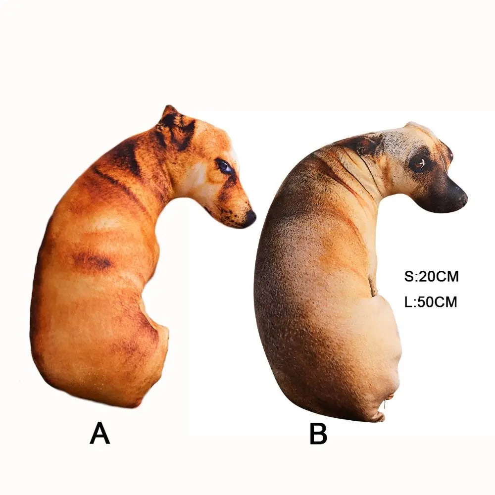 Lifelike Hound Dog Plush Pillow for Sofa Office