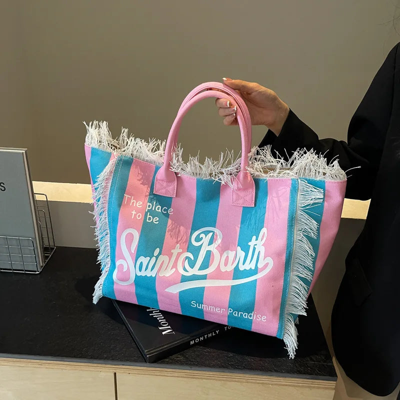 Large Capacity Canvas Tote Bag Fashion Envelope Shoulder Handbag