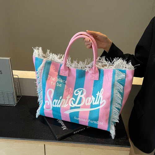 Large Capacity Canvas Tote Bag Fashion Envelope Shoulder Handbag