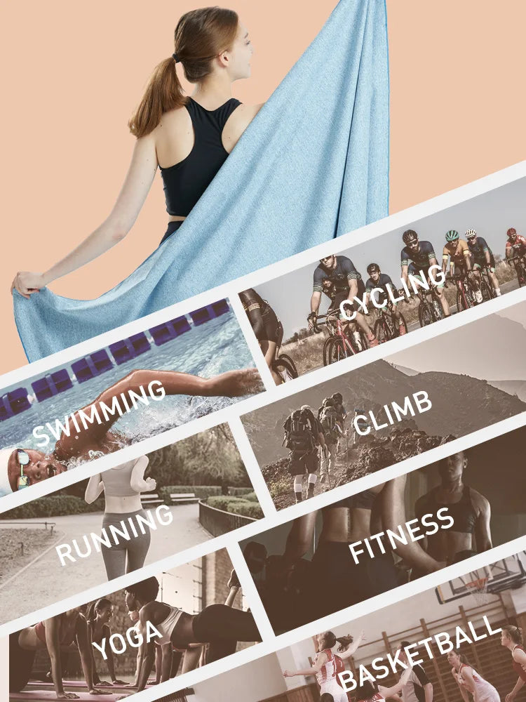 Microfiber Gym Towel Quick Dry Odor Free Absorbent Workout Sweat Towel