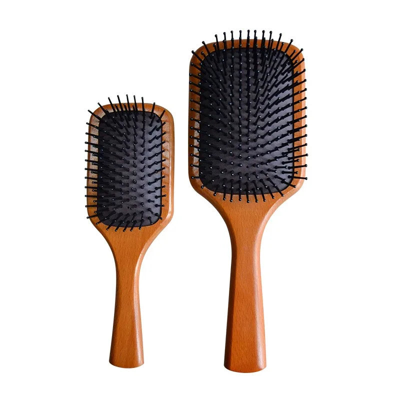 Wood Bamboo Hair Comb Air Cushion Scalp Massage Anti Hair Loss Brush
