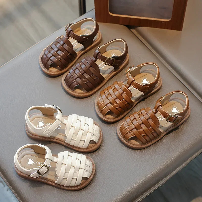 Kids Braided Summer Sandals Casual Beach Shoes