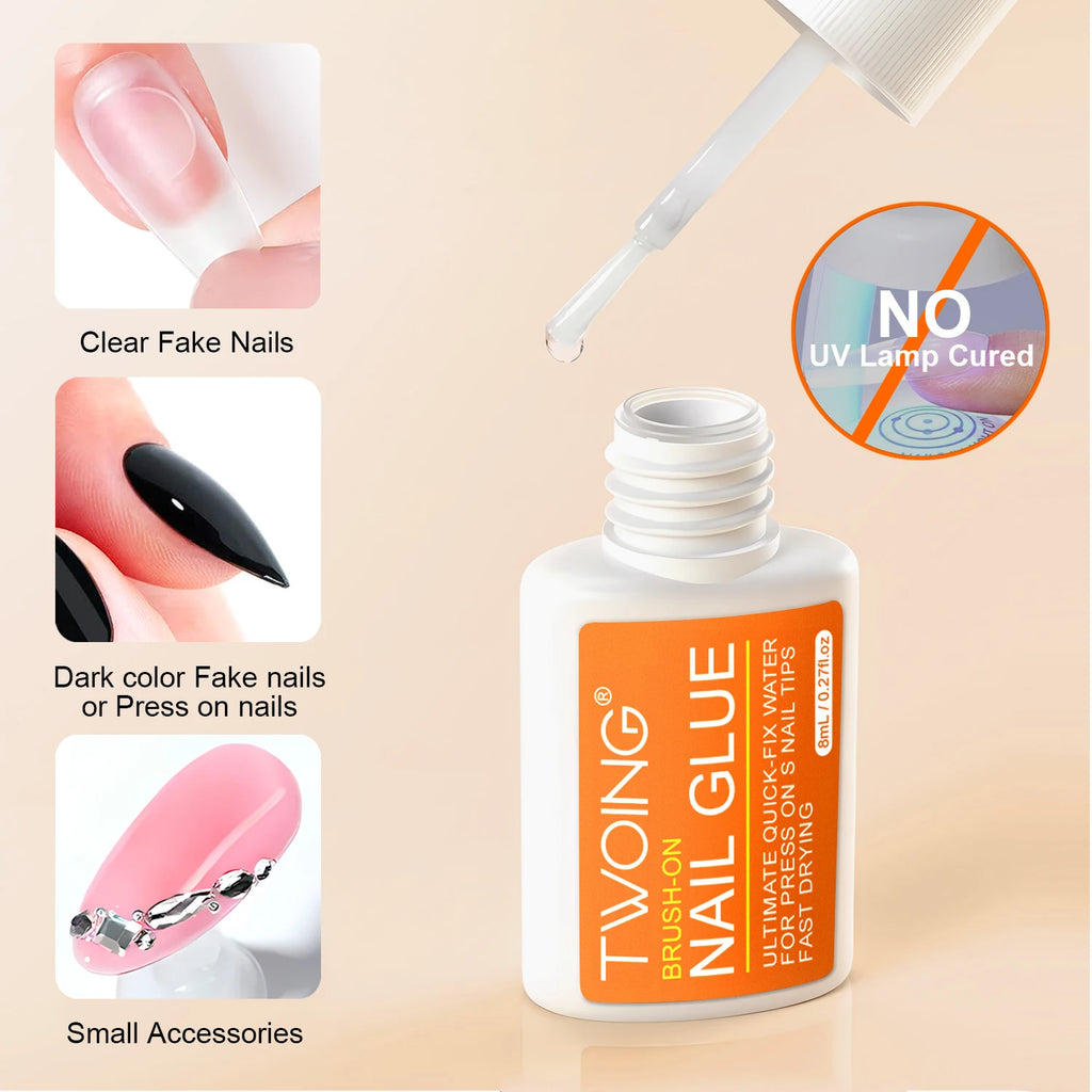 Quick Dry Nail Glue – Strong Waterproof Adhesive for Press-On & Acrylic Nails