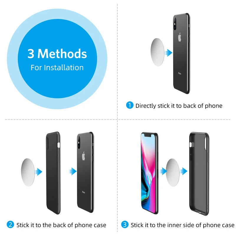 Magnetic Car Phone Holder Air Vent Clip 360 Degree Rotation Mobile Mount