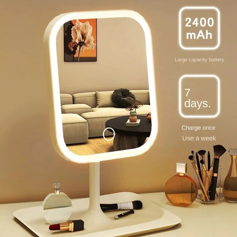 LED Makeup Vanity Mirror Touch Control Desktop Mirror
