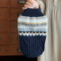 Vintage Dog Sweater for Small & Medium Dogs Christmas Pullover Outfit