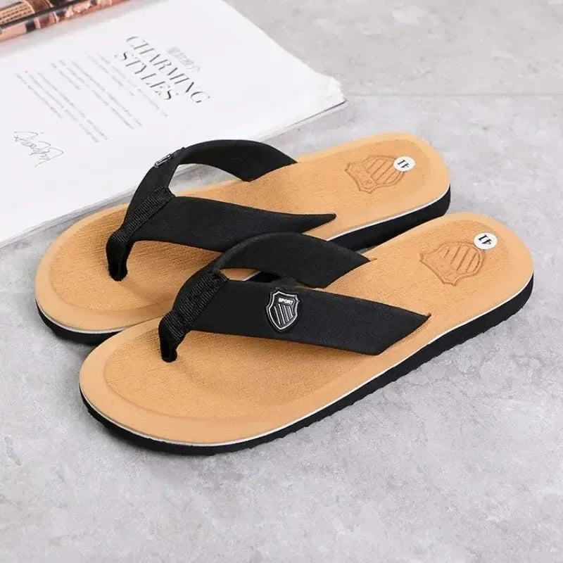 Men Flip Flops Summer Beach Sandals Anti Slip Casual Outdoor Slippers Lightweight Comfortable Thong Slides