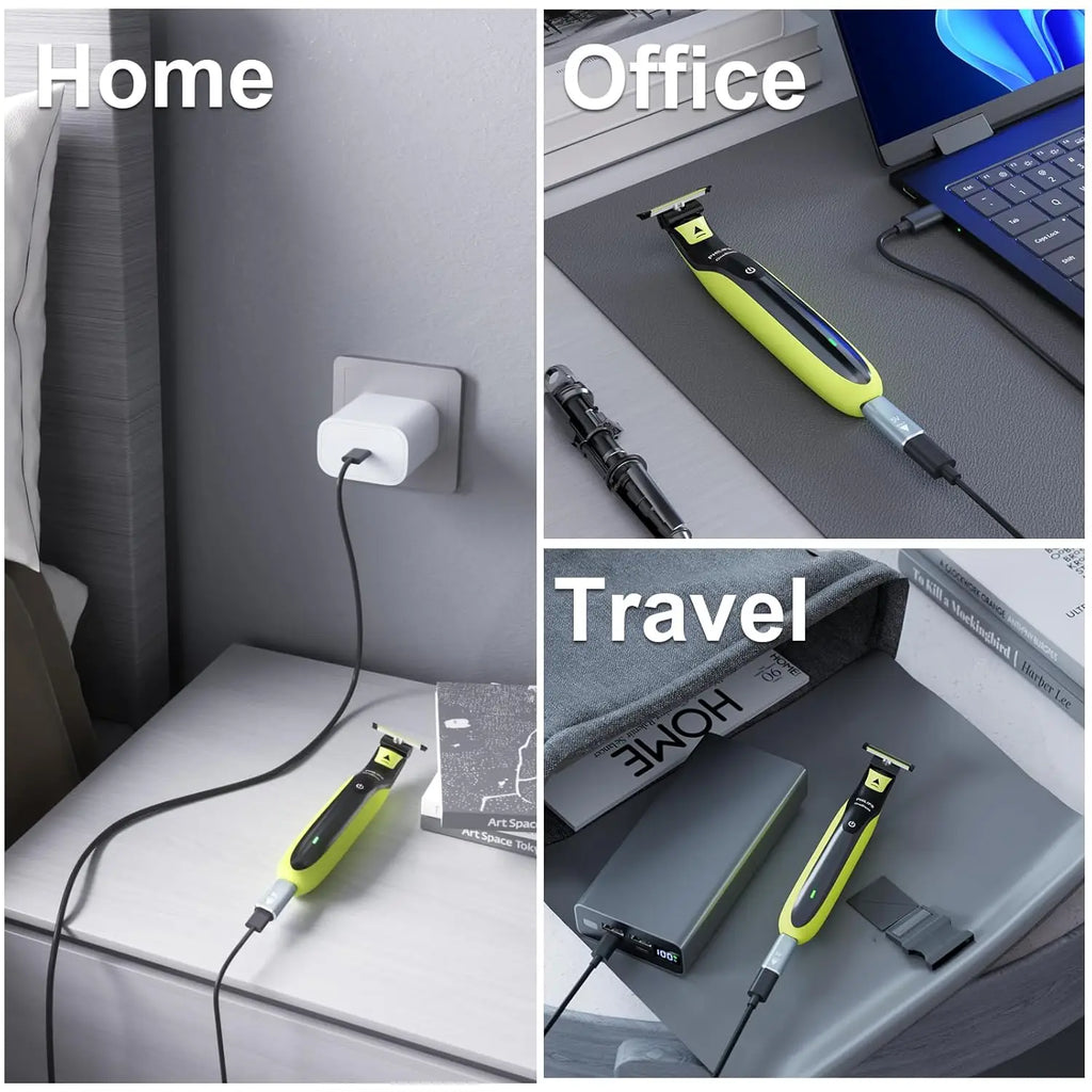 USB-C to Philips OneBlade Adapter – Type-C Charger Converter for QP Series Trimmers