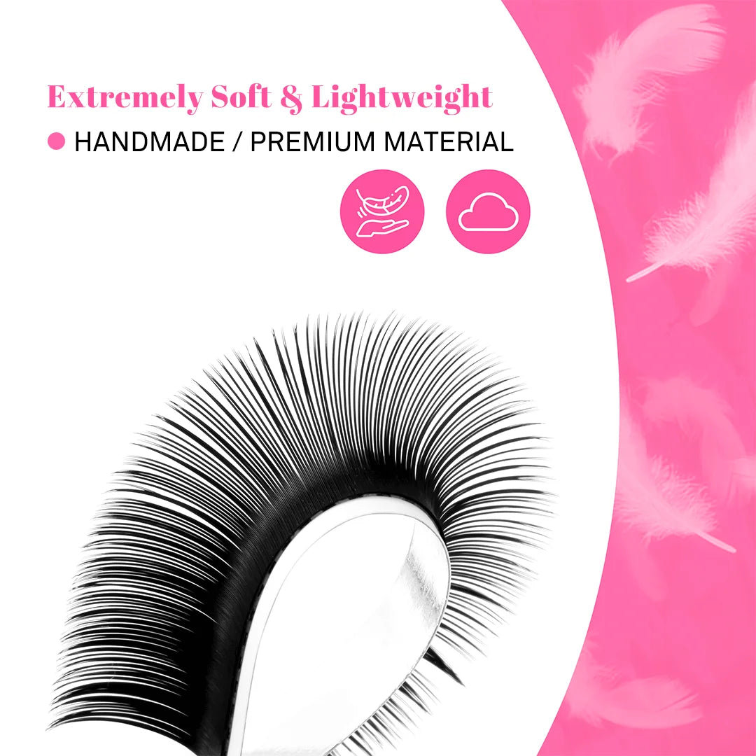 Cashmere Lash Extensions – Soft Matte Individual Eyelash Extensions for Volume & Natural Look