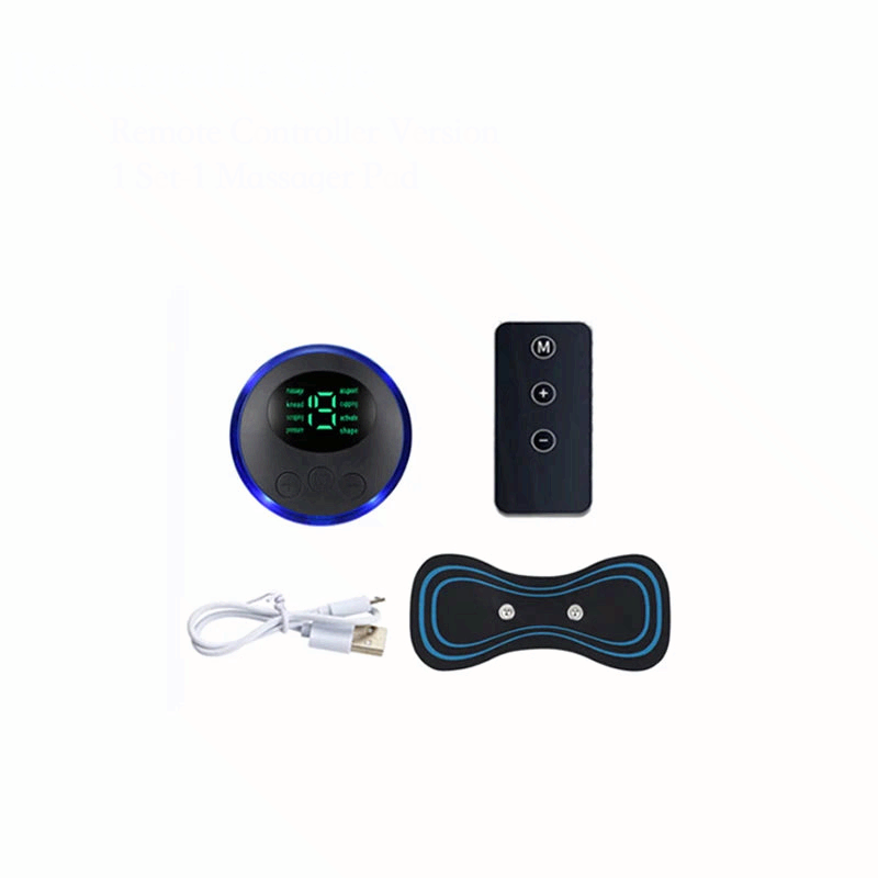 Smart Electric Neck Massager EMS Muscle Stimulator Portable Pain Relief Patch Shoulder Back Massage Device USB Rechargeable