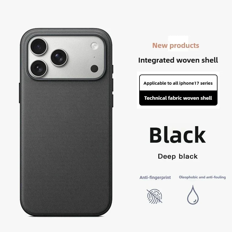 Woven Texture iPhone Case – MagSafe Compatible Protective Cover