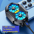 Rechargeable Phone Cooler – Dual Fan Mobile Cooling Radiator for Gaming
