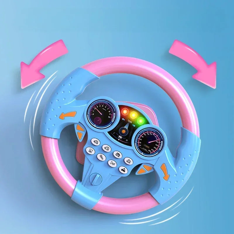 Baby Steering Wheel Toy Early Education Stroller Toy