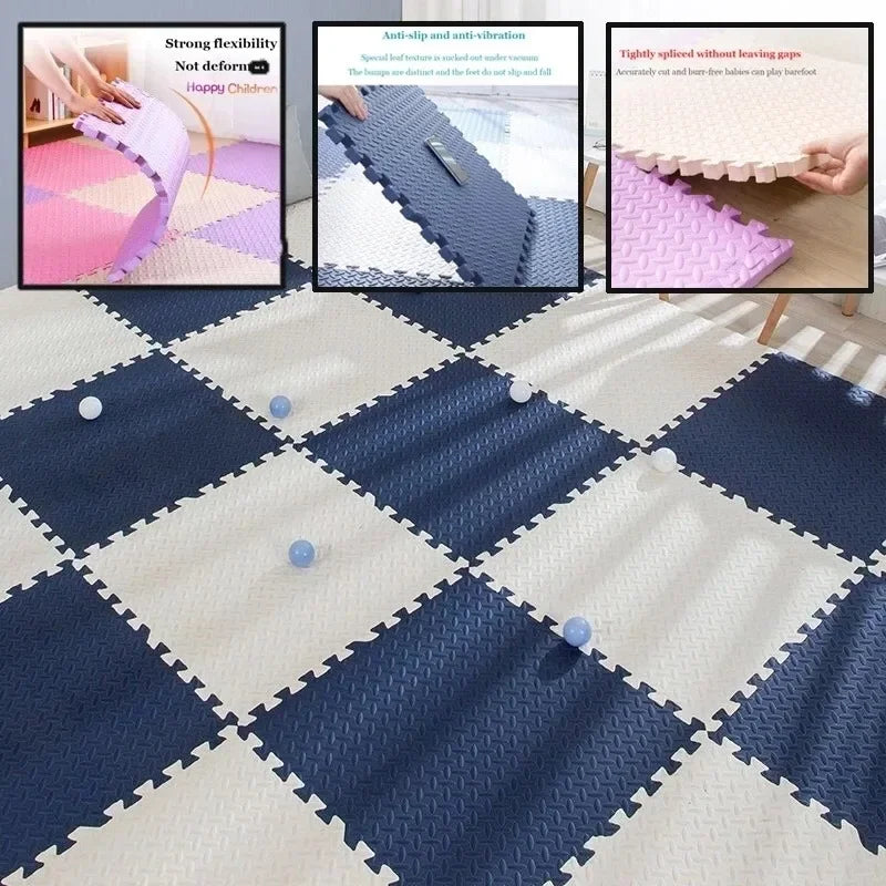 EVA Gym Floor Mat 30x30cm Non Slip Interlocking Fitness Protection Mat