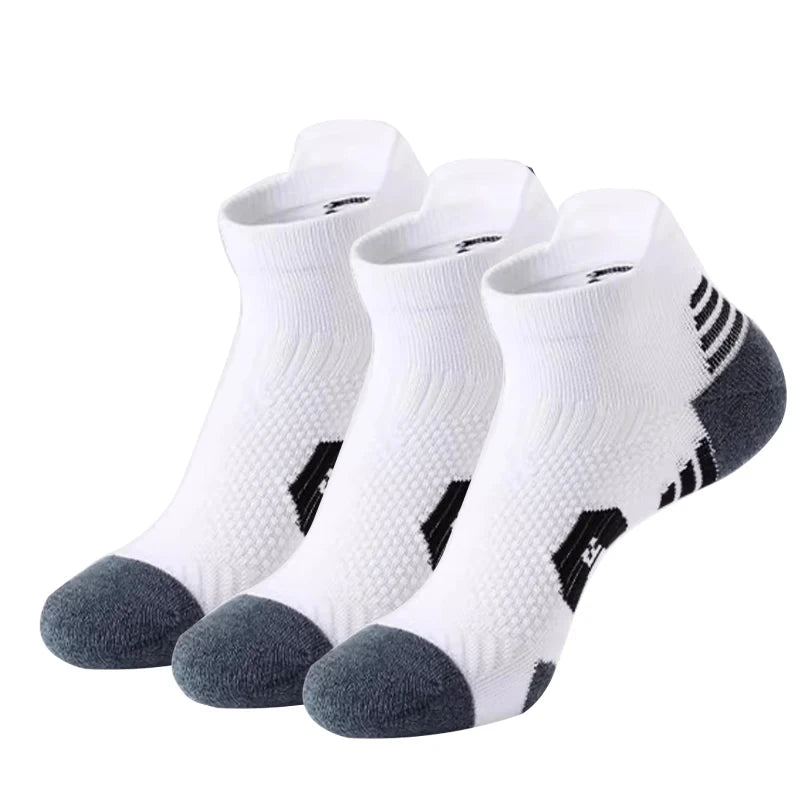 Professional Non Slip Sports Socks Towel Bottom Running Basketball Cycling Socks 3 Pairs
