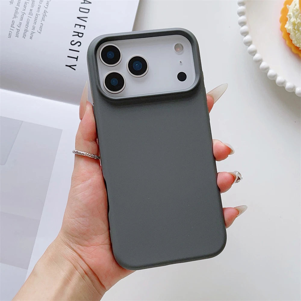 Matte Candy Color Liquid Silicone Shockproof iPhone Case