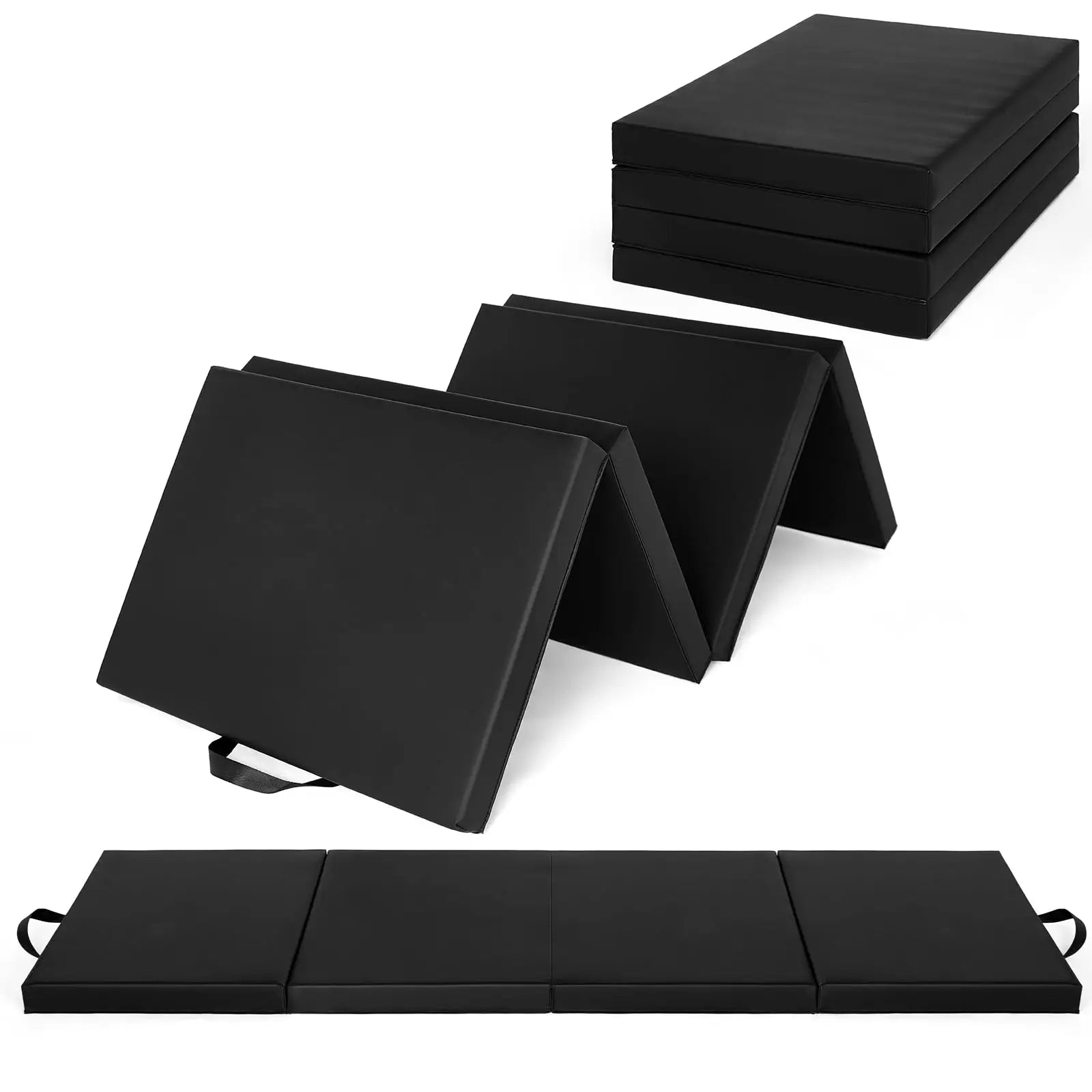 Foldable Gymnastics Exercise Mat Thick Portable Yoga Pilates Floor Pad