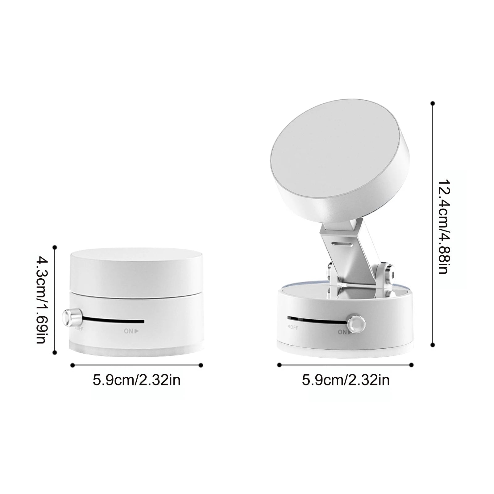 Magnetic Car Phone Holder Vacuum Suction Double