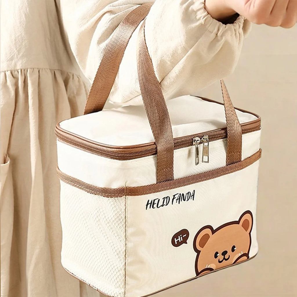 Thermal Lunch Box Bag Insulated Large Capacity Waterproof Picnic Cooler Bag