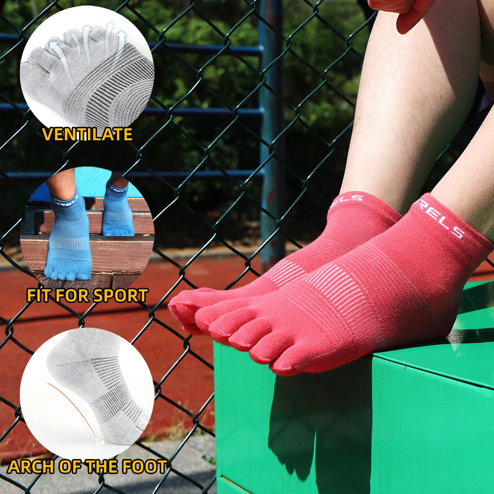 CoolMax Split Toe Running Socks Breathable Quick Dry Sports Socks Cycling Marathon
