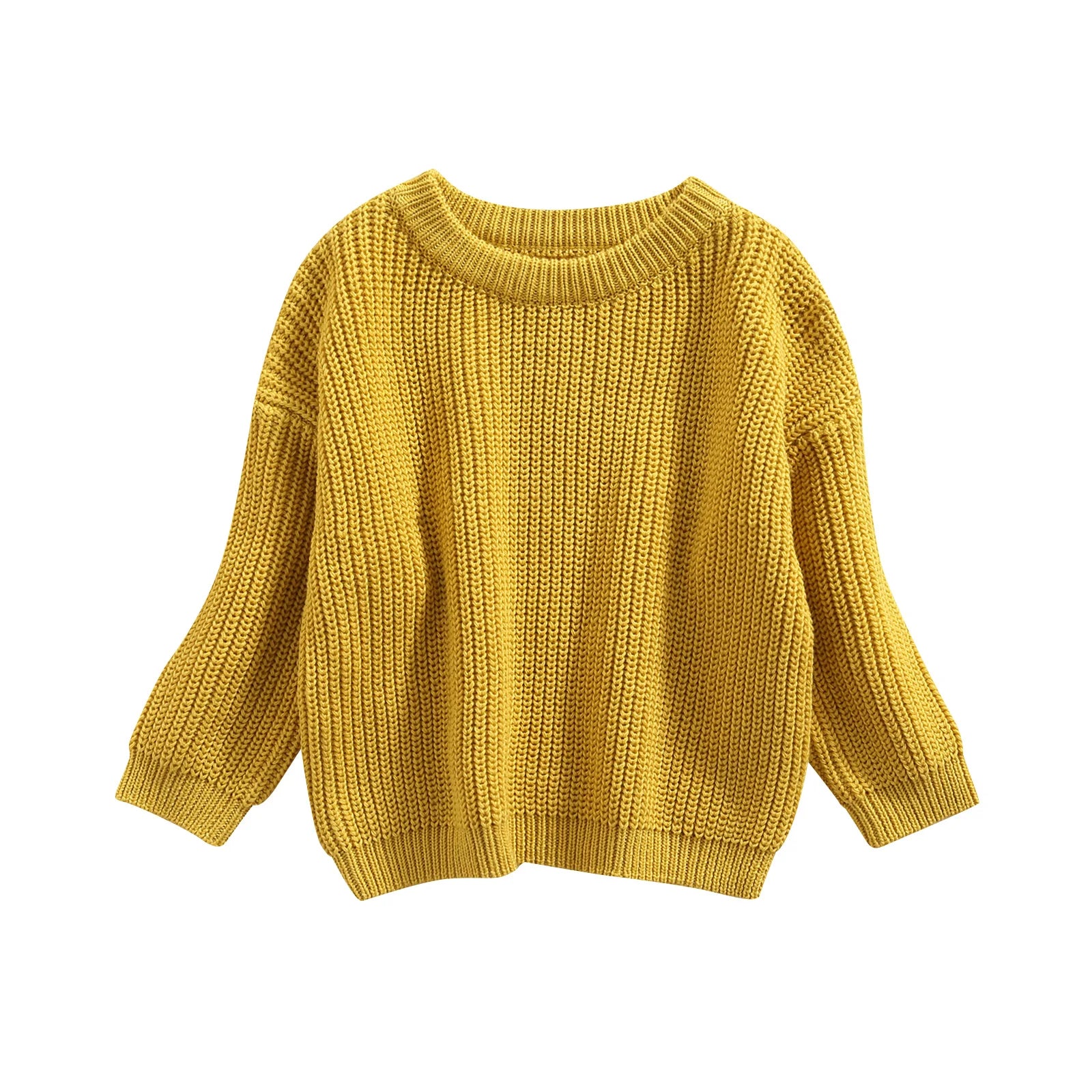Baby Knit Sweater Long Sleeve Cotton Pullover for Newborns 0–9 Months
