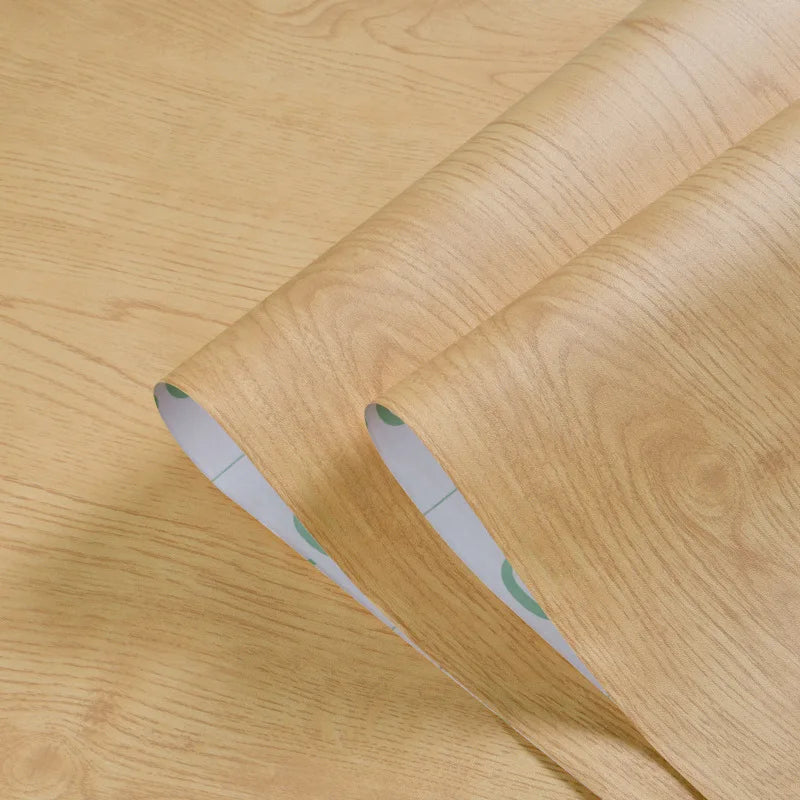 Peel and Stick Wood Grain Floor Sticker Self Adhesive Scratch Resistant Flooring