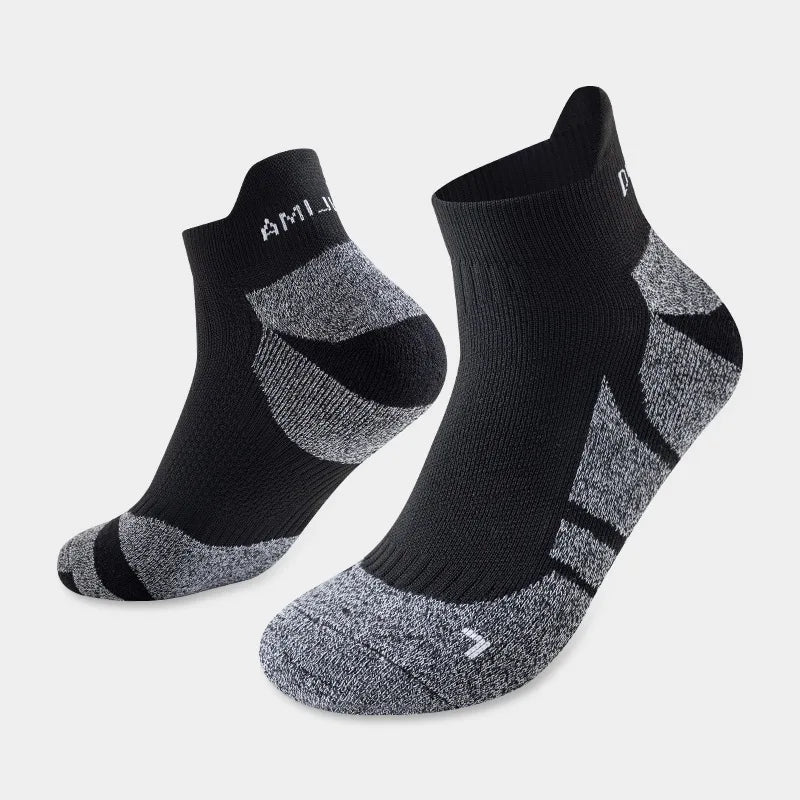 Professional Marathon Running Socks Cushioned Low Cut Sports Socks Men Women
