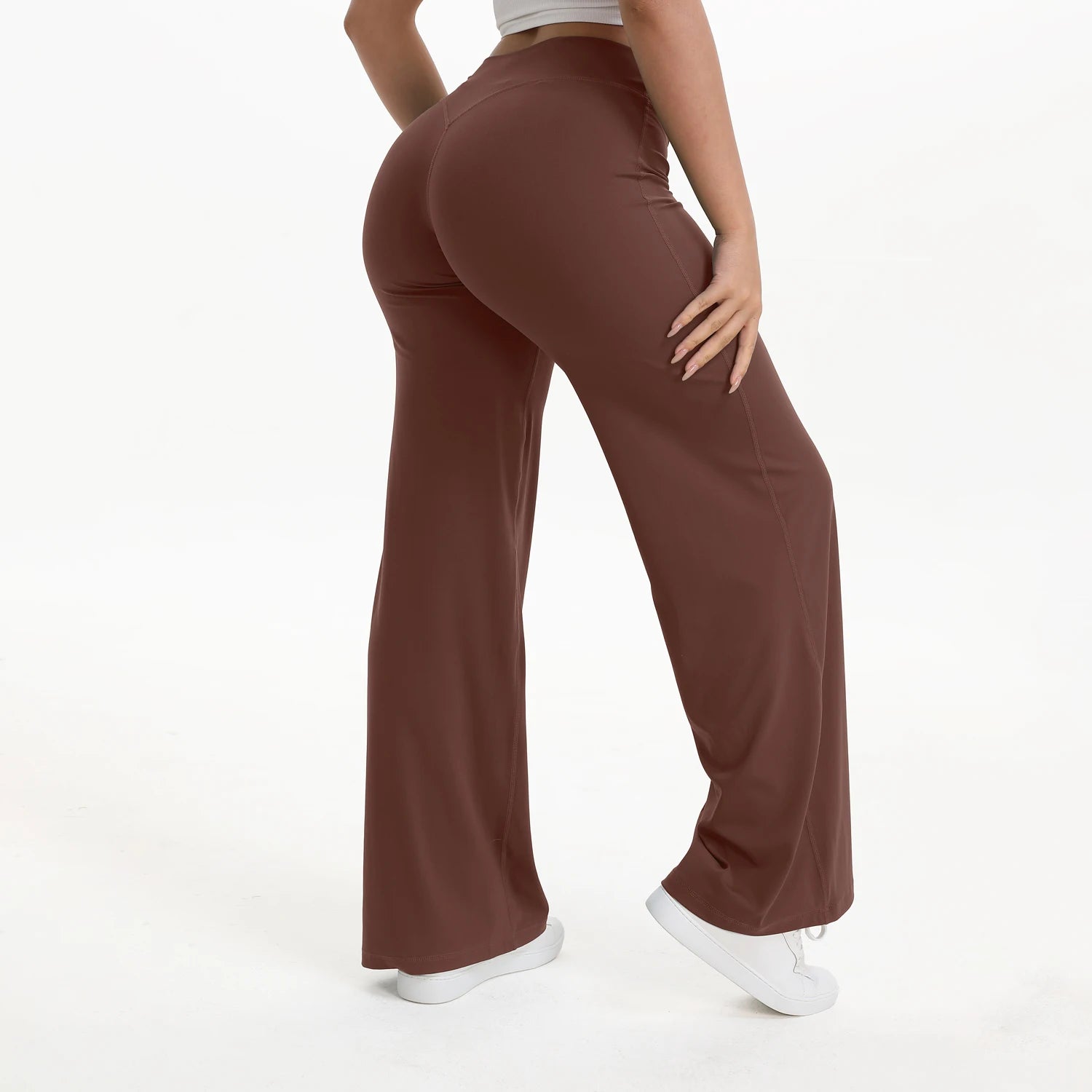 Flare Yoga Pants Women High Waist Bootcut Gym Leggings Fitness Trousers