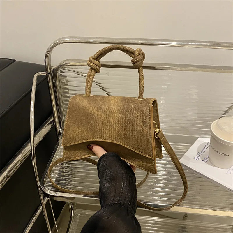 Women Crossbody Shoulder Bag Simple Square Handbag