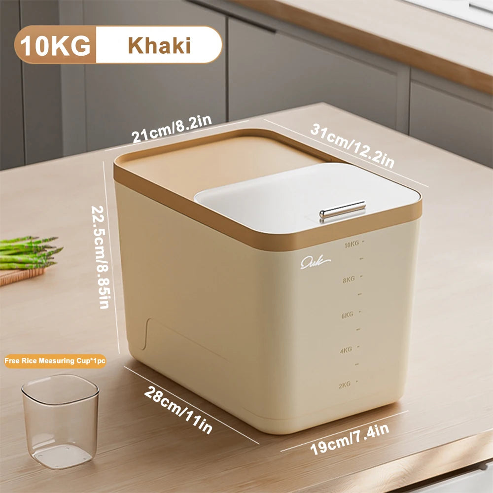 Rice Storage Container Moisture Proof Kitchen Grain Box