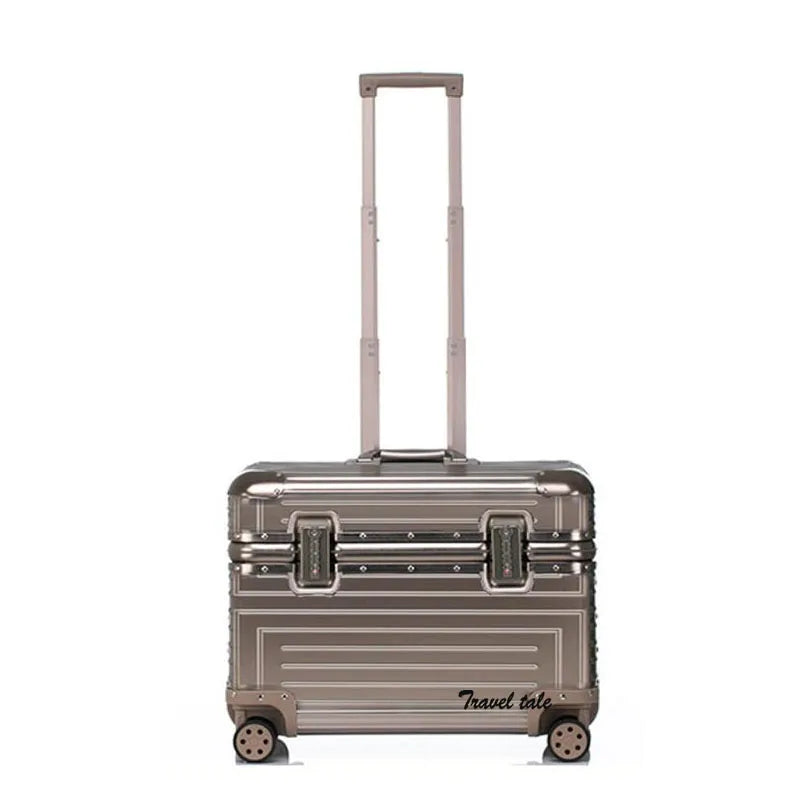 Aluminum Camera Trolley Suitcase Spinner Carry On Photography Luggage