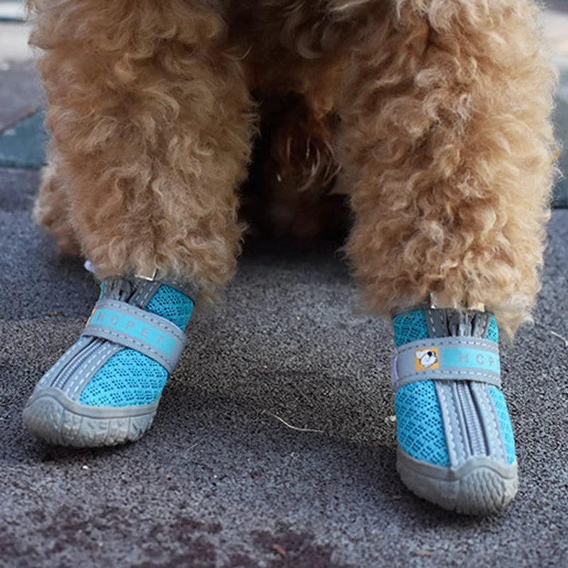 Dog Shoes Non Slip Thick Plush Warm Breathable Pet Booties Paw Protection