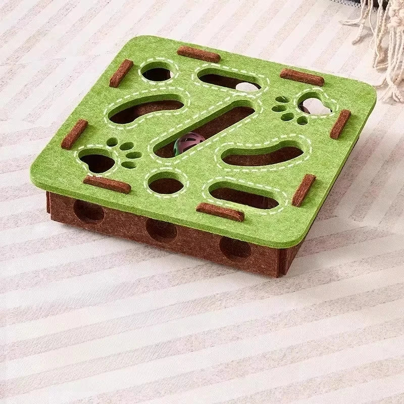 Cat Puzzle Toy Box – Interactive IQ Training Game for Indoor Cats