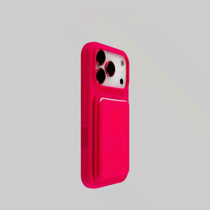 Liquid Shockproof Card Holder Wallet Silicone iPhone Case