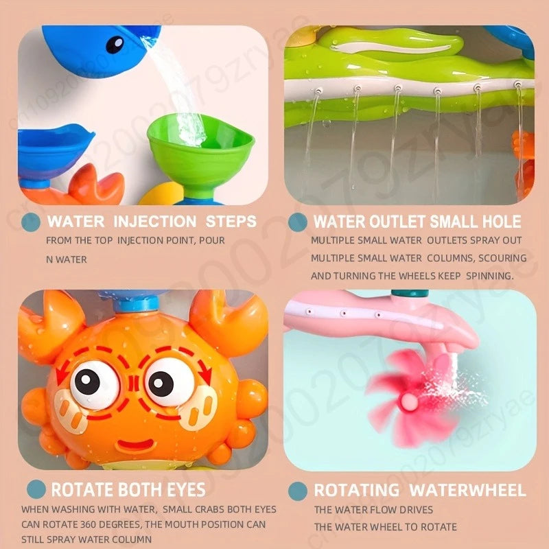 Suction Cup Bath Toy Set for Kids