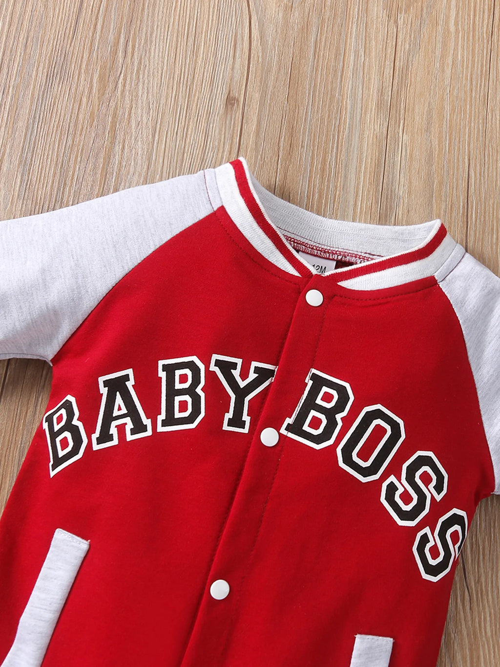 Baby Boy Letter Print Long Sleeve Jumpsuit