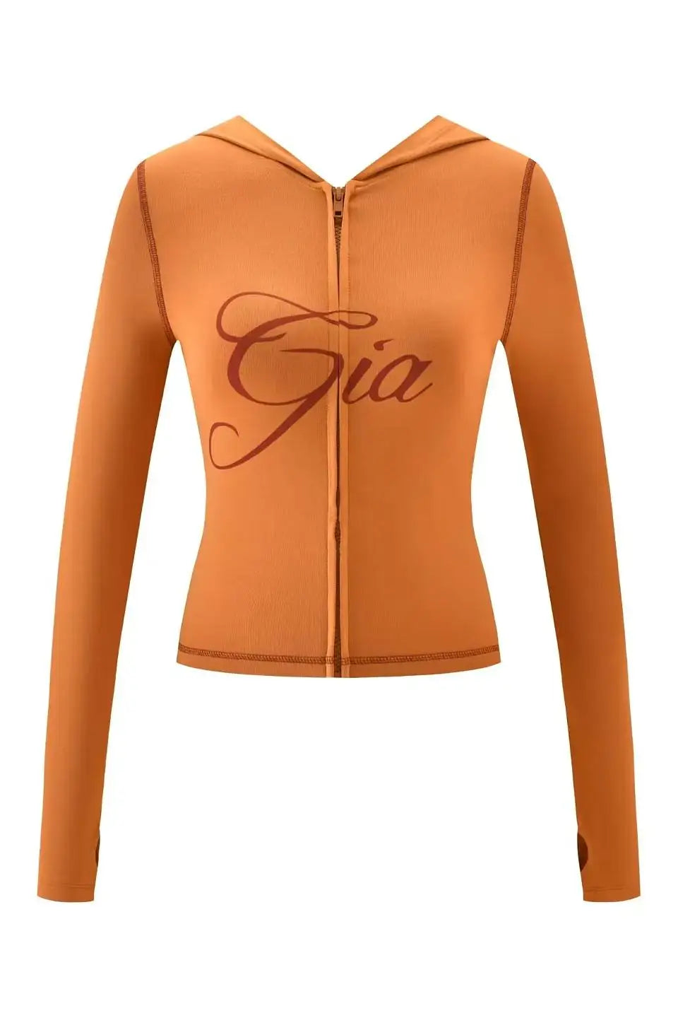 Women Zip Up Long Sleeve Spring Top with Low Waist Flared Pants Two Piece Outfit