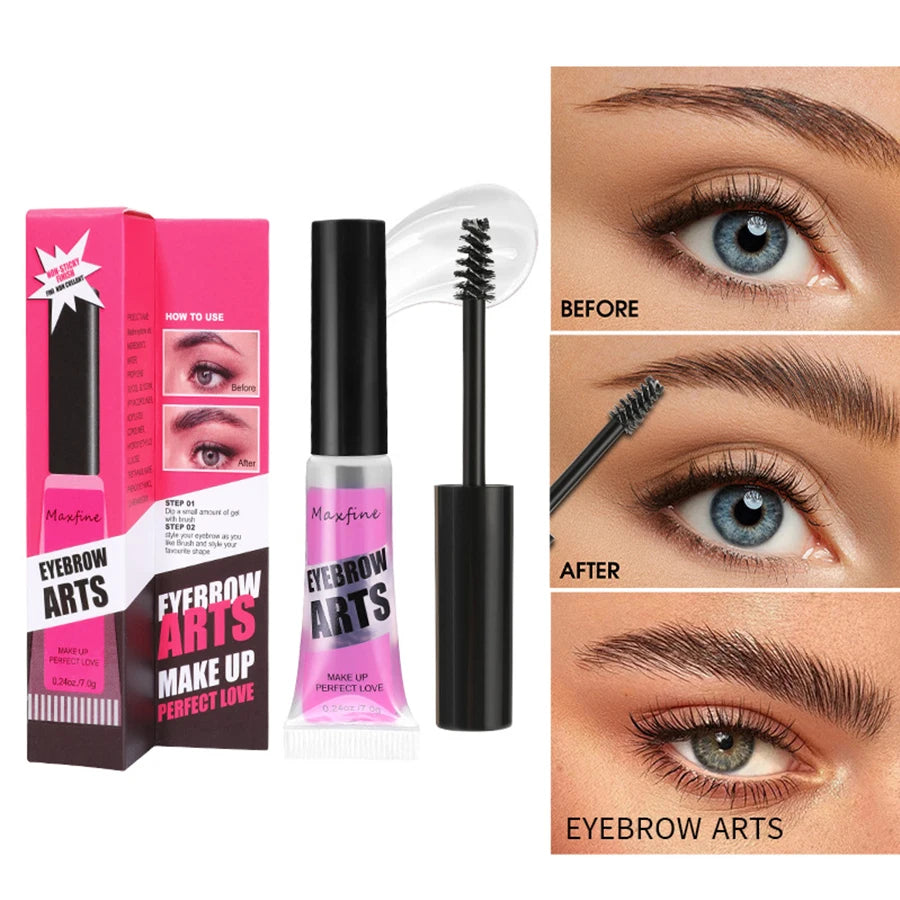 Eyebrow Styling Gel – Waterproof Long-Lasting Brow Fixing Gel for Natural Fluffy Brows