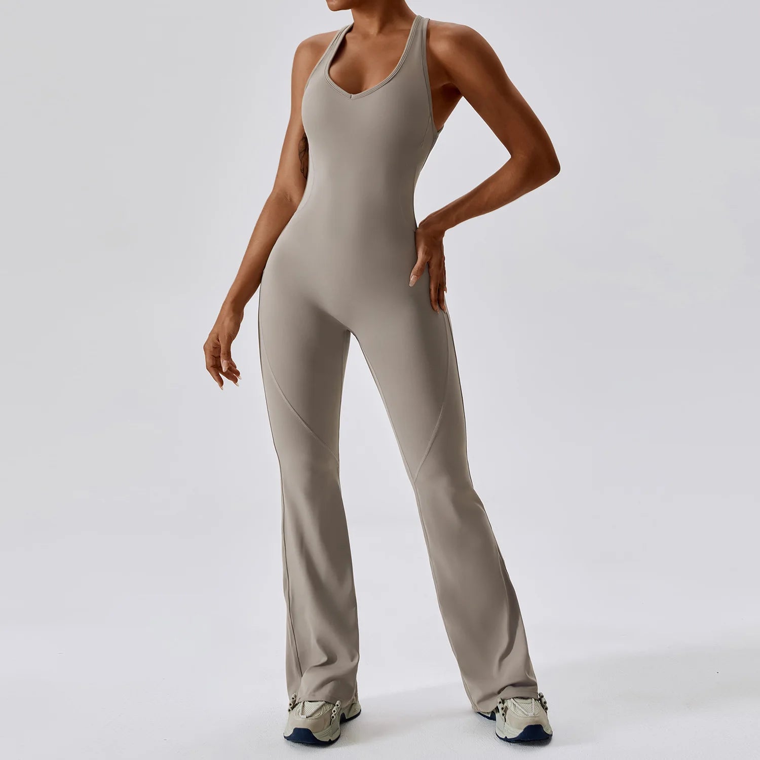 Seamless Yoga Jumpsuit Women One Piece Bodysuit Butt Lift Fitness Activewear