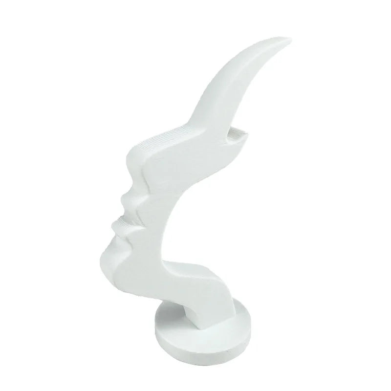3D Printed Eyeglass Holder Minimalist Human Face Desk Stand for Glasses