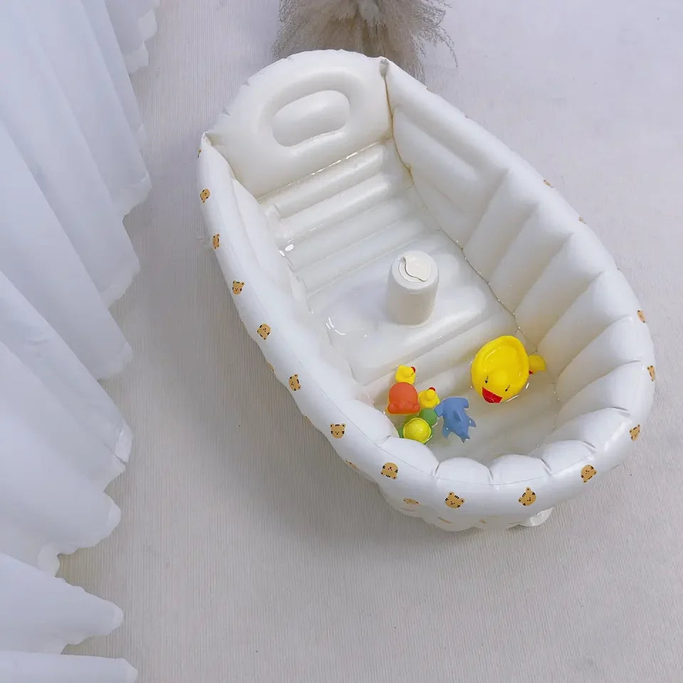 Inflatable Baby Swimming Pool Portable Animal Bathtub Newborn Kids Outdoor Tub