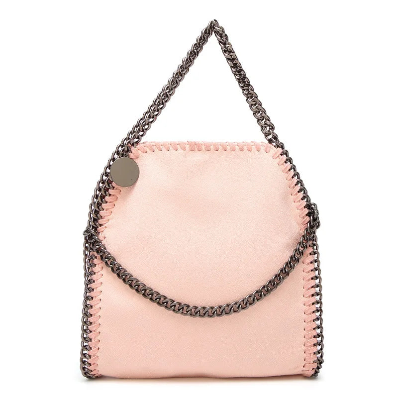 Women Chain Shoulder Bag PU Leather Crossbody Tote Handbag