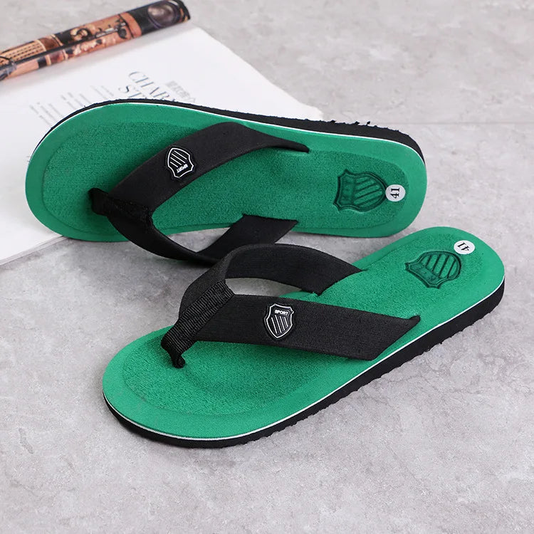 Men Flip Flops Casual Beach Sandals Non Slip Lightweight Summer Slippers Outdoor Slides