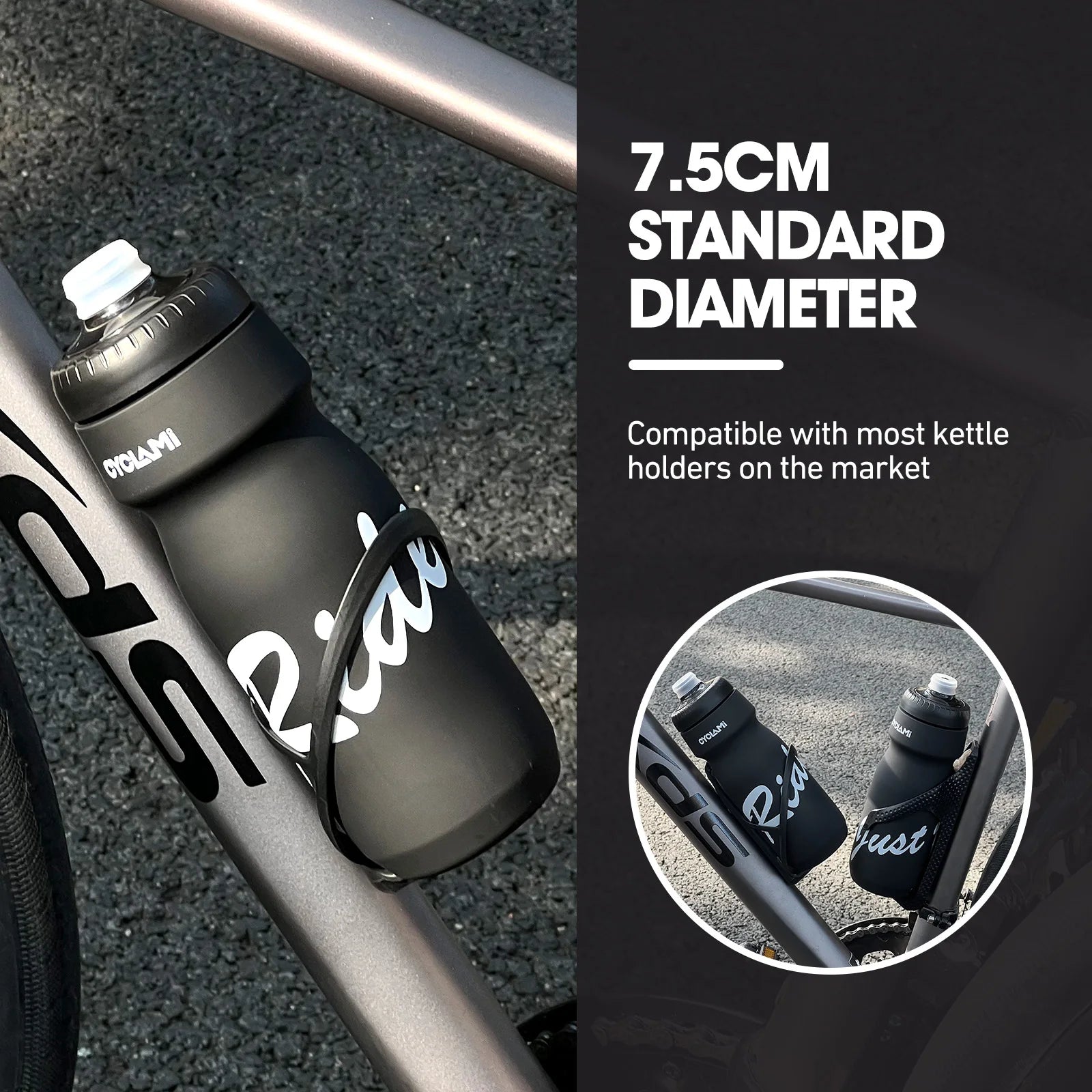Cycling Water Bottle 650ml–750ml – Leakproof Squeeze Sports Bottle for Bike, Gym & Outdoor