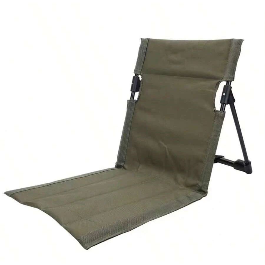 Foldable Camping Floor Chair Oxford Cloth Backrest Cushion